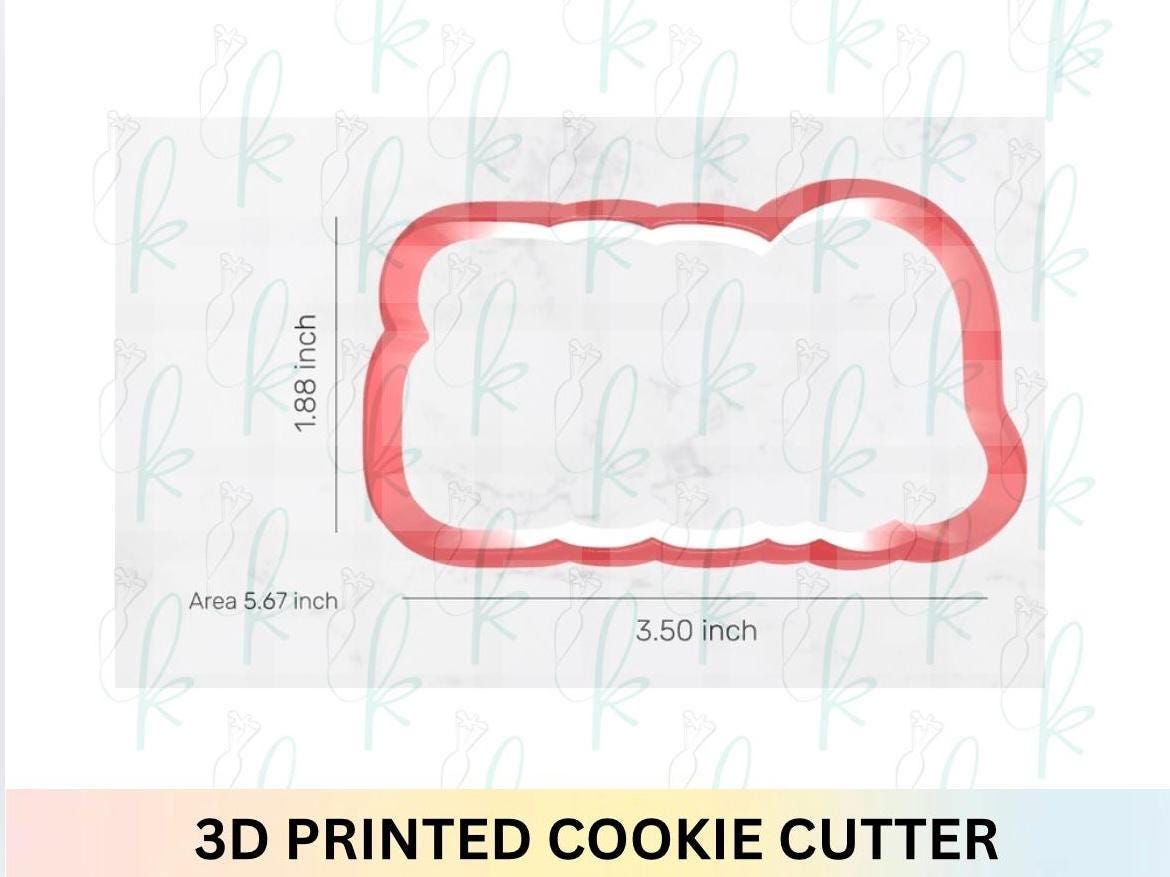 Retro Ghost ONE Plaque 3D Printed Cookie Cutter