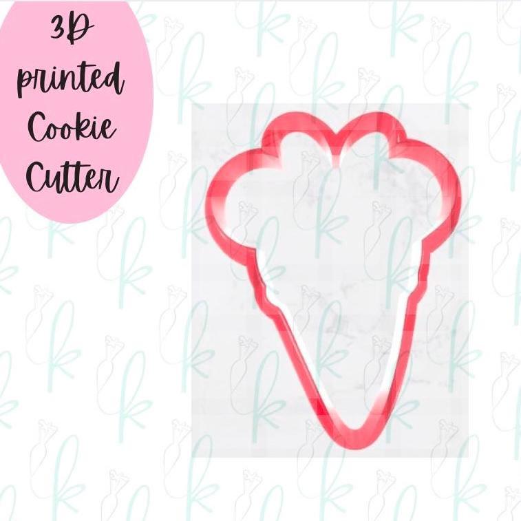 Mouse Bow Ice Cream Cone Cookie Cutter