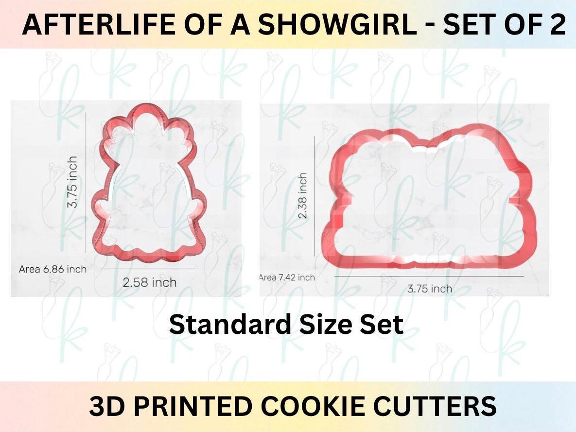 Afterlife of a Showgirl - Set of 2 Halloween 3D Printed Cookie Cutters