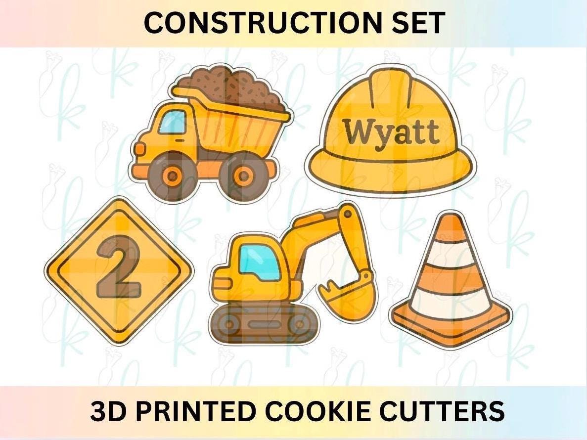 Construction Set of 5 Cookie Cutters