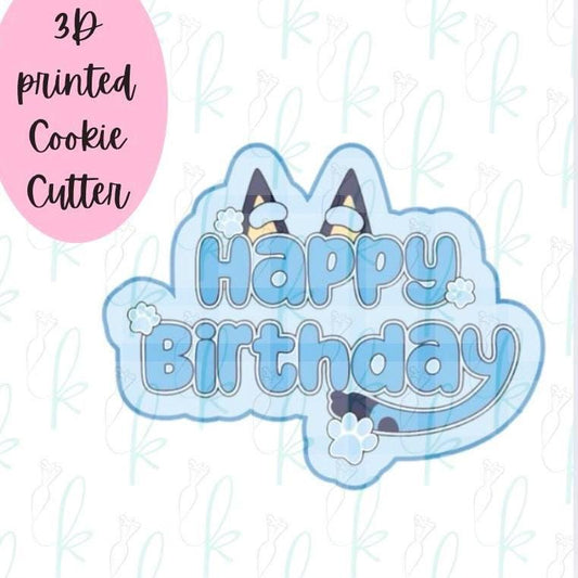 Dog Happy Birthday Cookie Cutter
