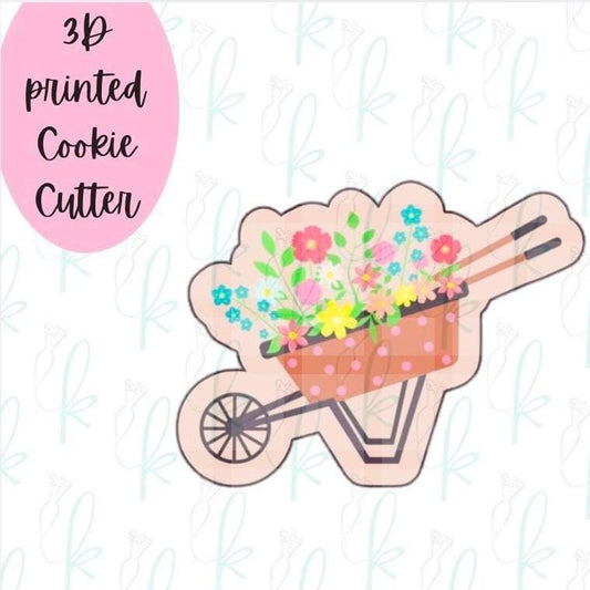 Floral Wheelbarrow Cookie Cutter
