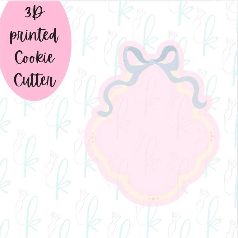 Coquette Bow Plaque Cookie Cutter
