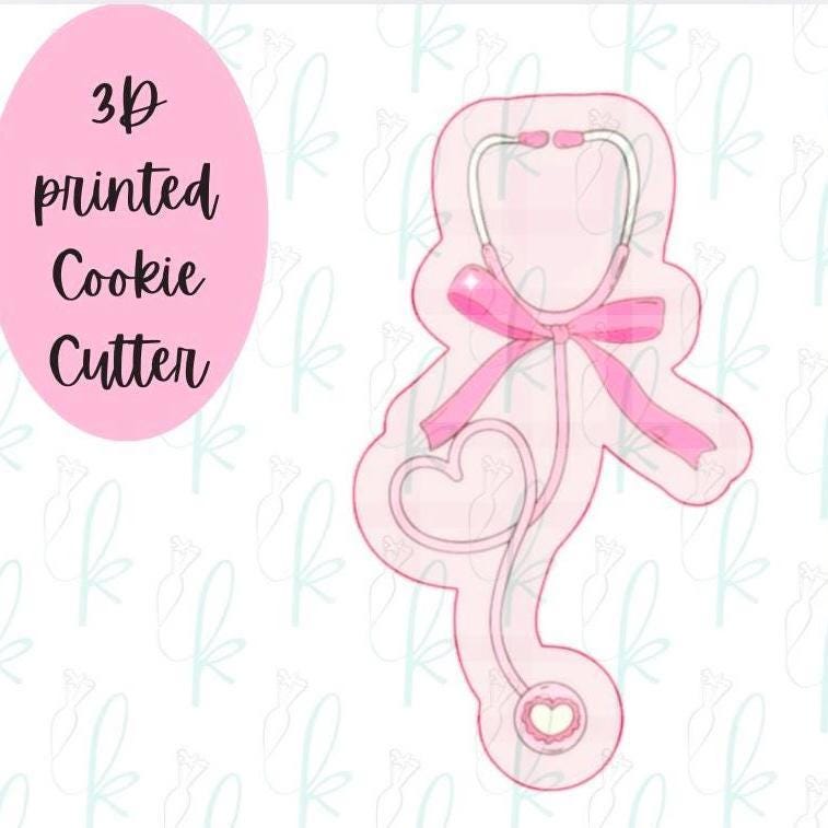 Bow Heart Stethoscope Cookie Cutter