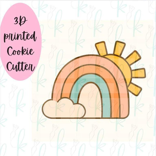 Boho Sunburst Rainbow Cookie Cutter