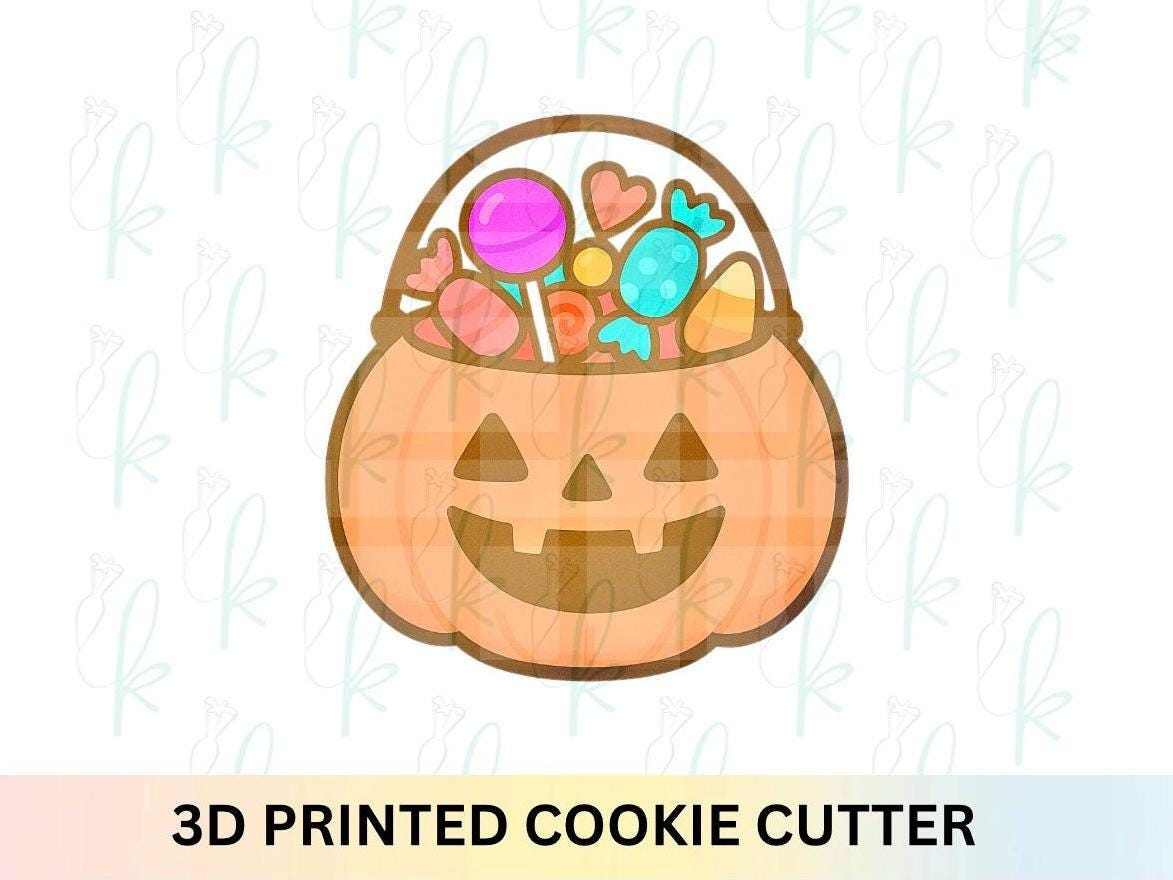 Trick or Treat Pumpkin Bucket Cookie Cutter