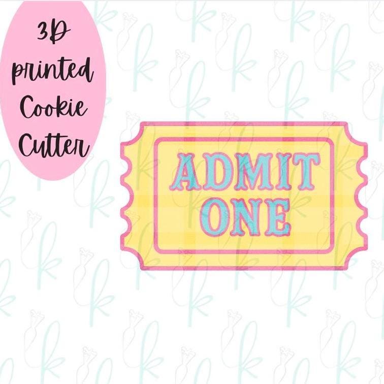Admit One Ticket Cookie Cutter