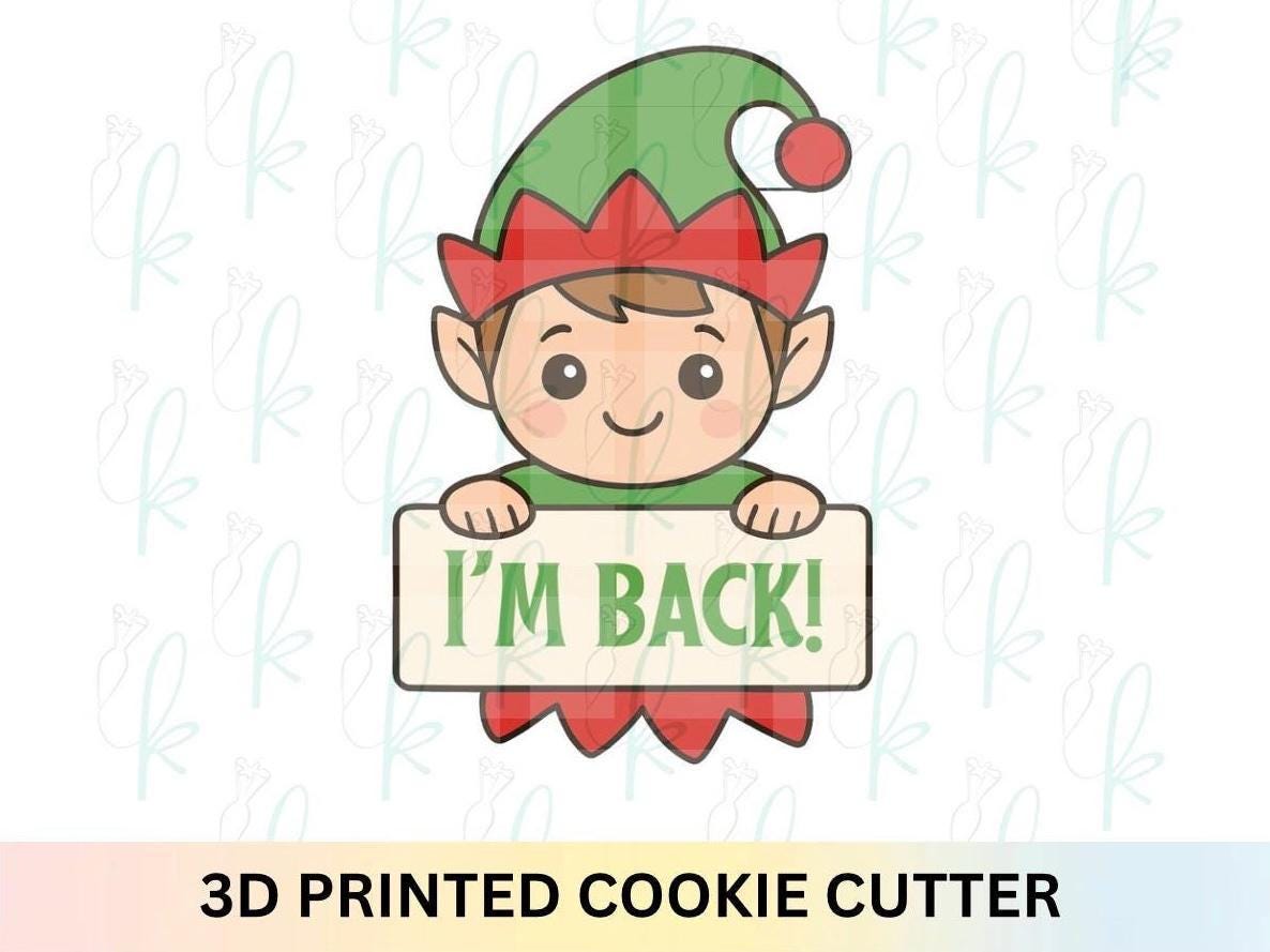 Elf Plaque Cookie Cutter