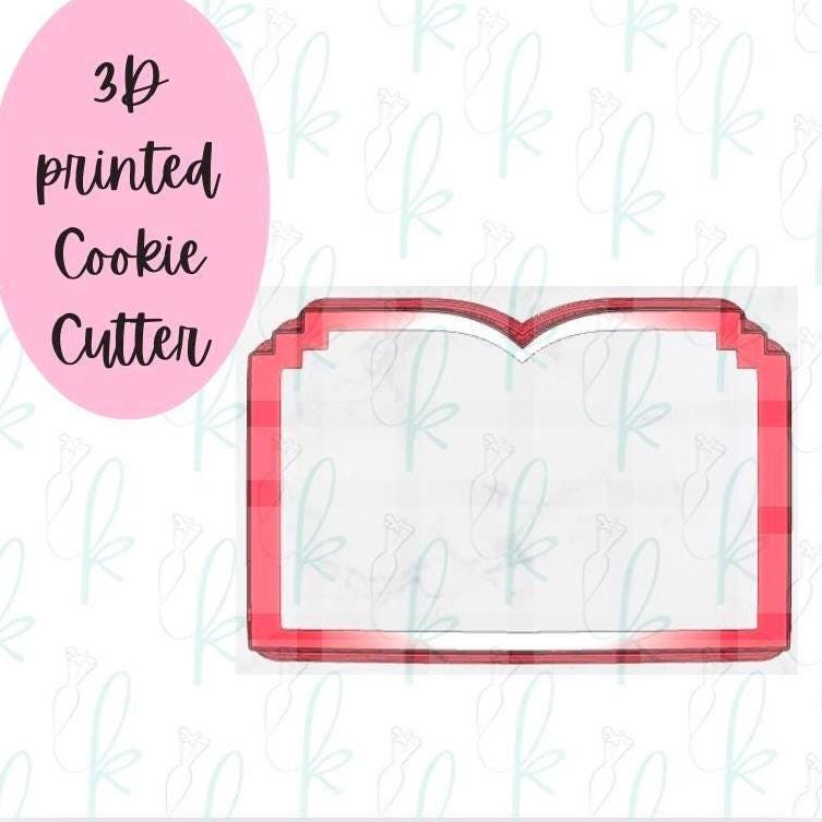 Open Book Cookie Cutter