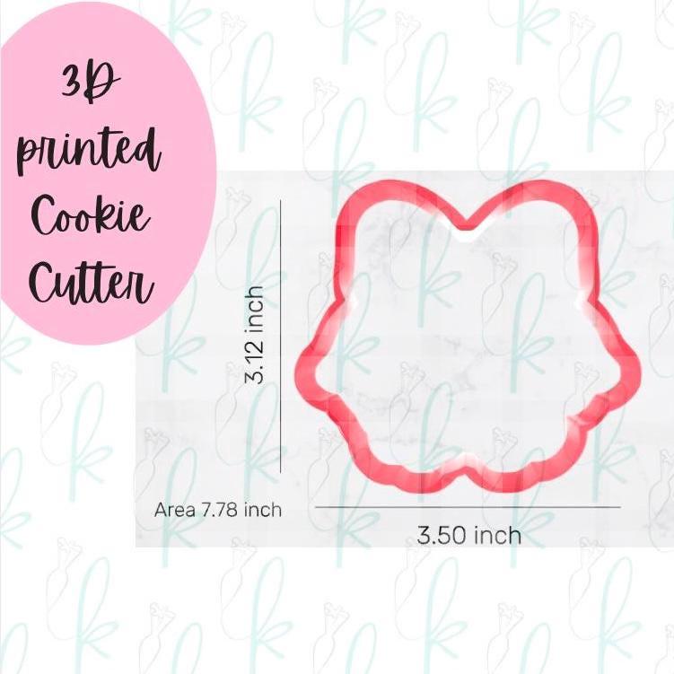 Coquette Bow Flowers Cookie Cutter