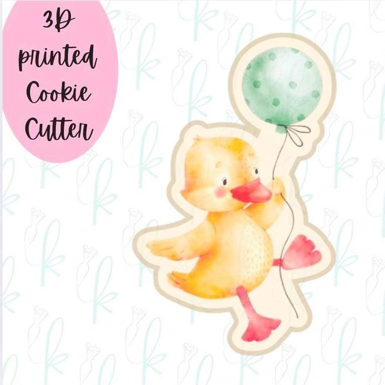 Cute Balloon Duck Cookie Cutter