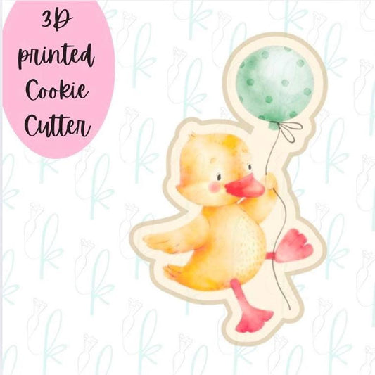 Cute Balloon Duck Cookie Cutter