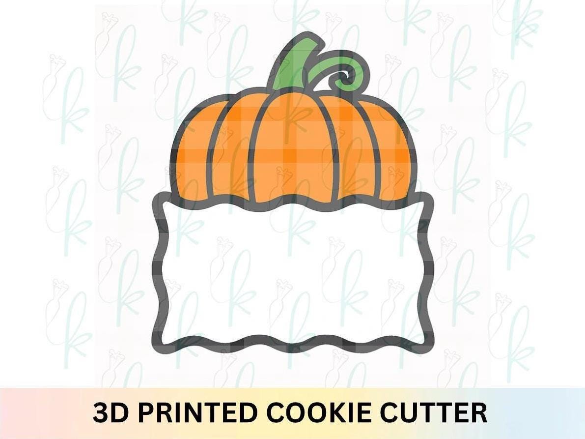 Pumpkin Wavy Plaque Cookie Cutter