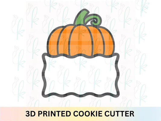 Pumpkin Wavy Plaque Cookie Cutter