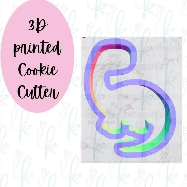 Cute Bronstosaurus Cookie Cutter