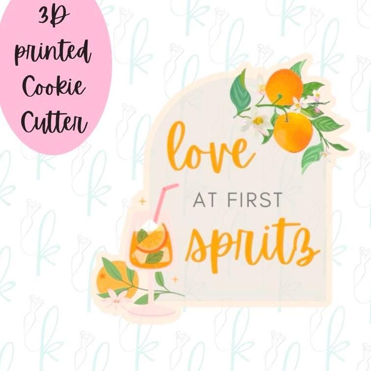 Love at First Spritz Plaque Cookie Cutter