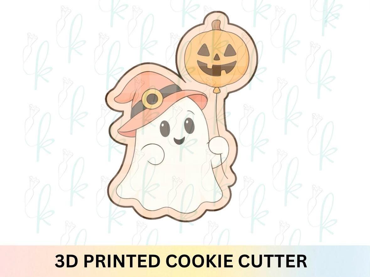 Ghost with Jack-O-Lantern Balloon Cookie Cutter