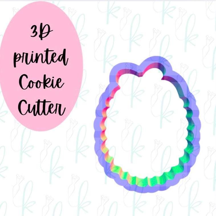 Oval Ribbon Plaque Cookie Cutter