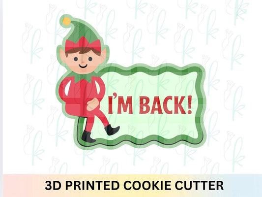 Elf Wavy Plaque Cookie Cutter