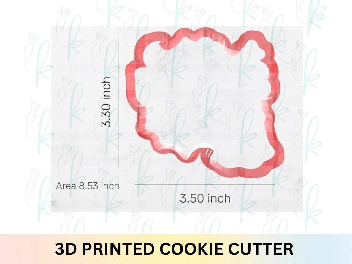 Spooky One Plaque 3D Printed Cookie Cutter