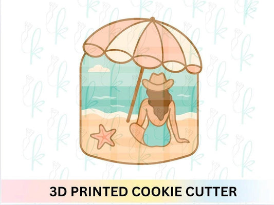 Beach Umbrella Plaque Cookie Cutter