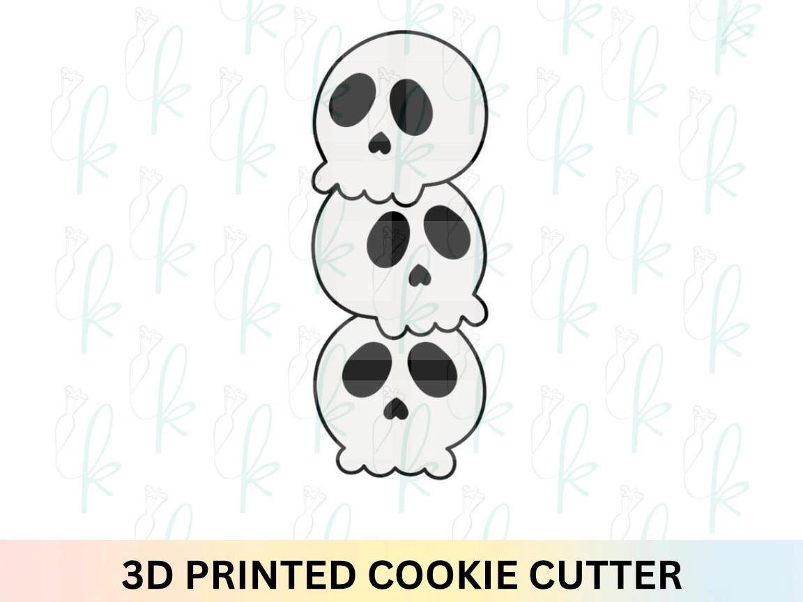 Skull Stack Trio Cookie Cutter