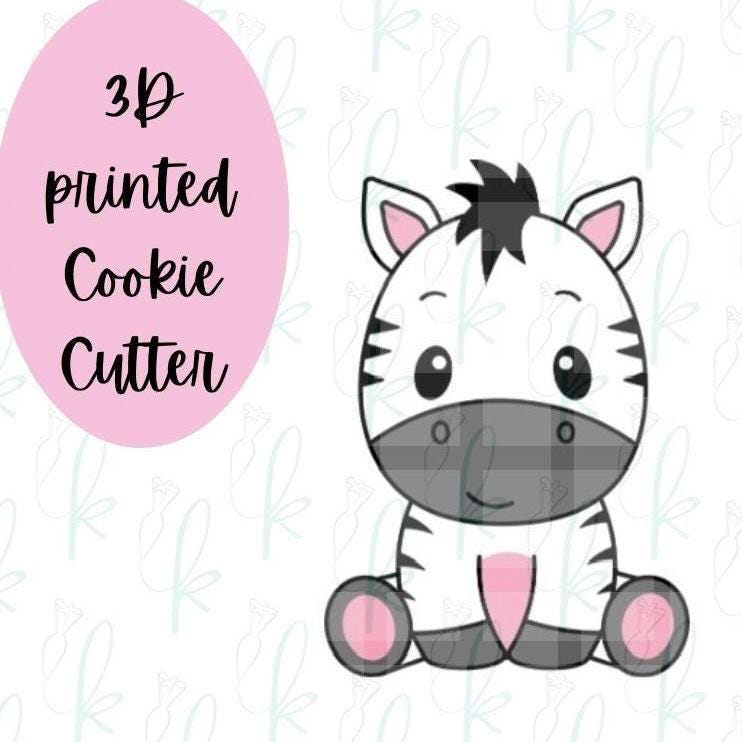Sitting Zebra Cookie Cutter