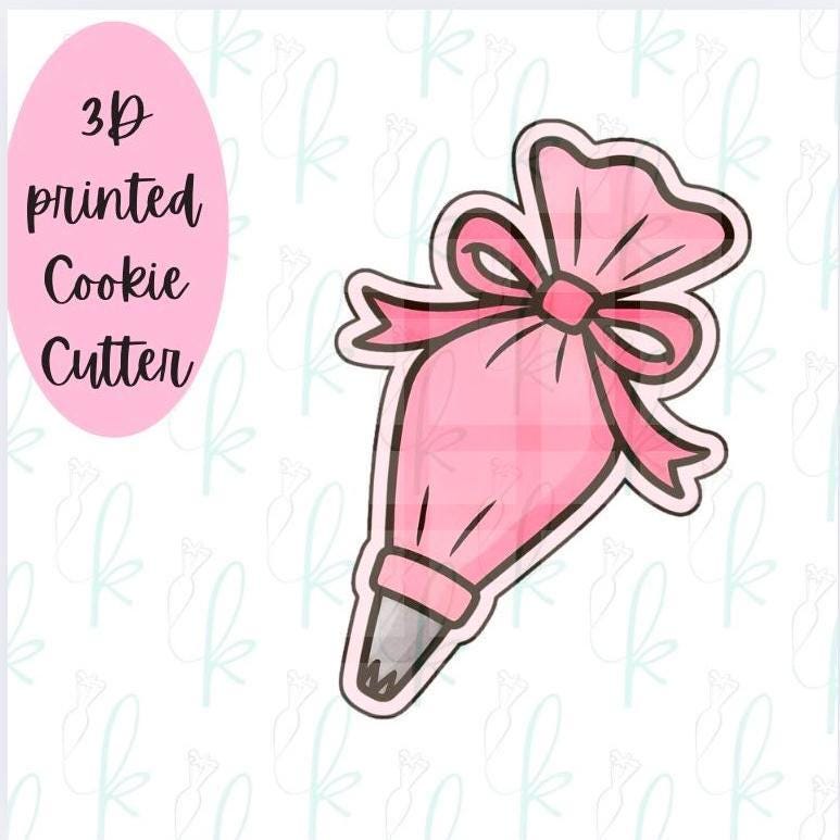 Bow Piping Bag Cookie Cutter