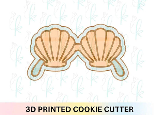 Seashell Sunglasses Cookie Cutter