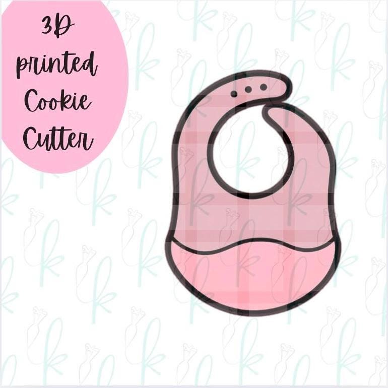 Modern Baby Bib Cookie Cutter