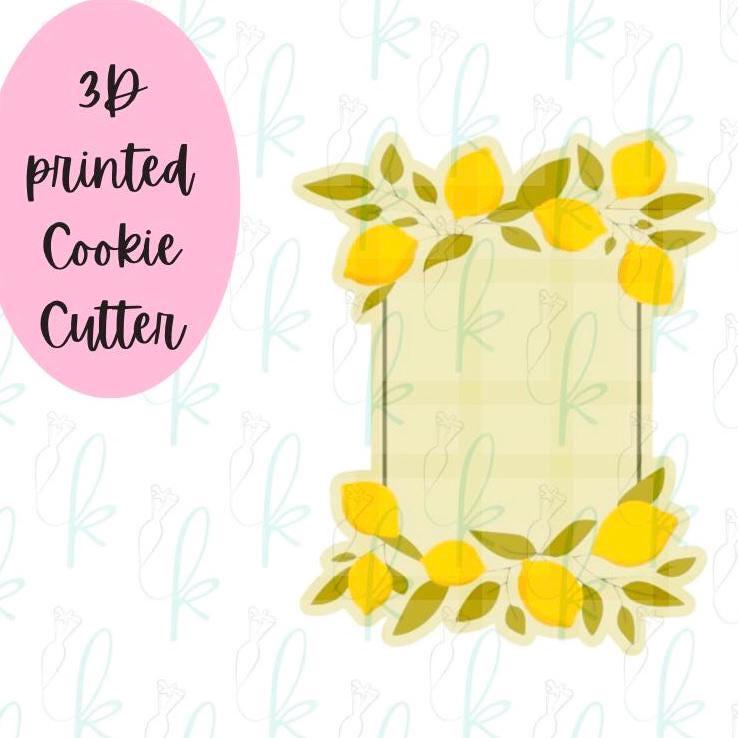 Rectangle Lemon Plaque Cookie Cutter