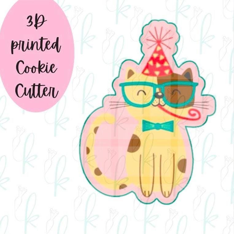 Party Cat Cookie Cutter