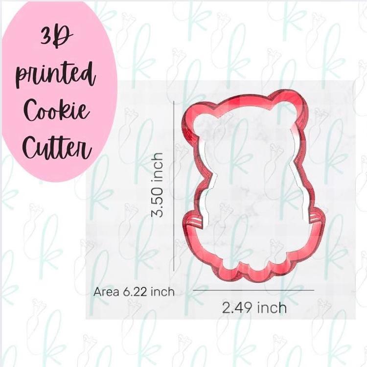 Floral Mama and Baby Bear Cookie Cutter