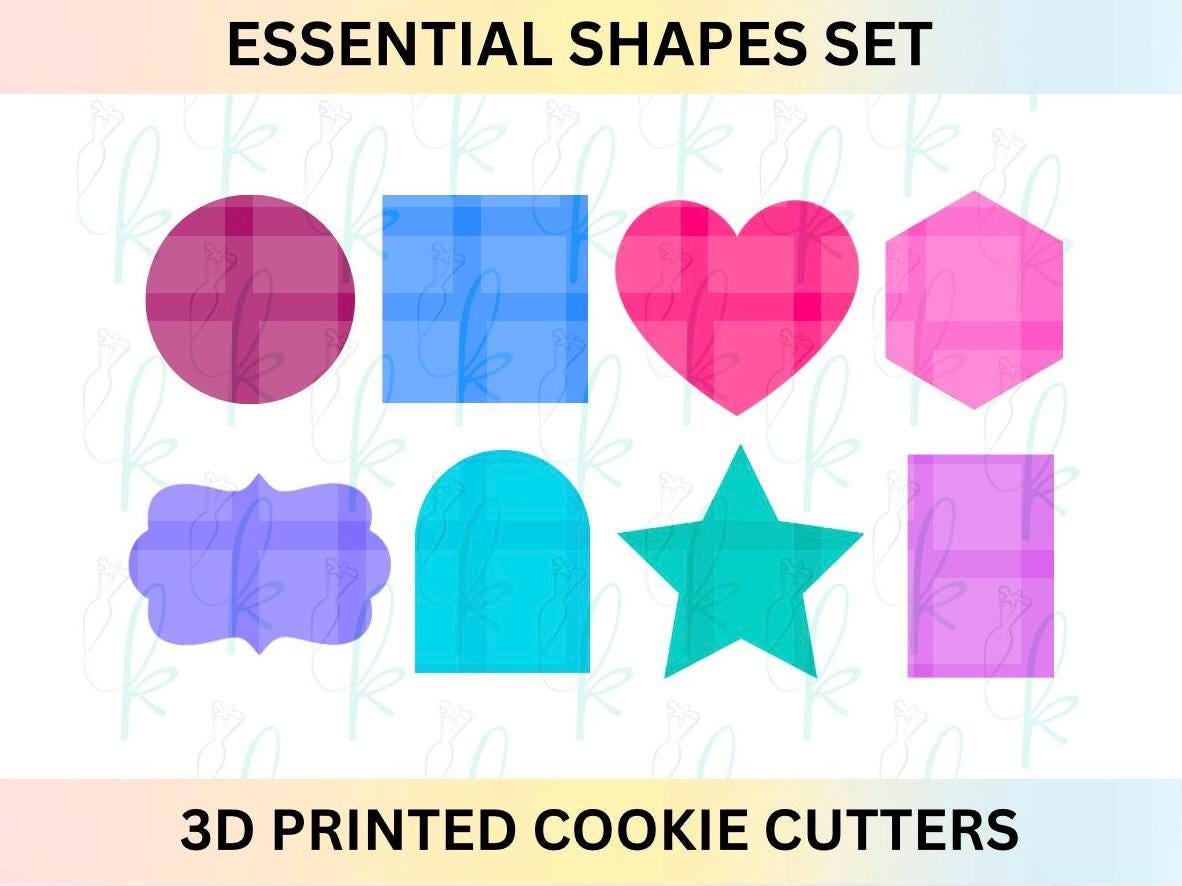 Basic Essential Shapes Cookie Cutter Set of 8