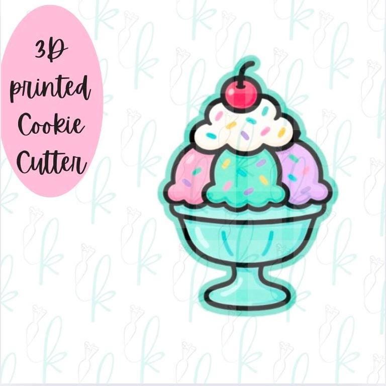 Ice Cream Sundae Cookie Cutter