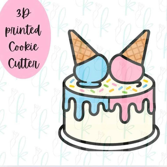 Ice Cream Cone Cake Cookie Cutter