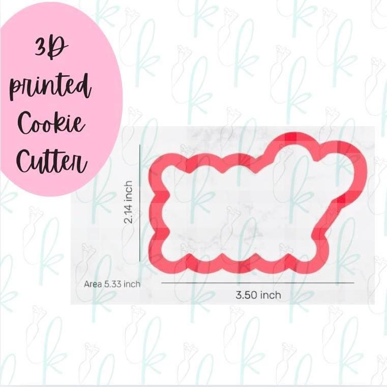 Wavy Balloon Plaque Cookie Cutter