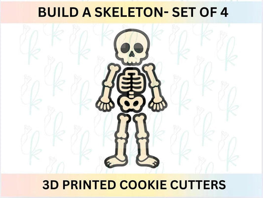Build-A-Skeleton - set of 4 3D printed cookie cutters