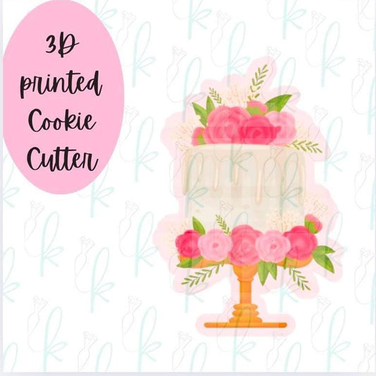 Floral Cake Cookie Cutter