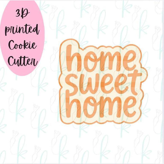Home Sweet Home Plaque Cookie Cutter