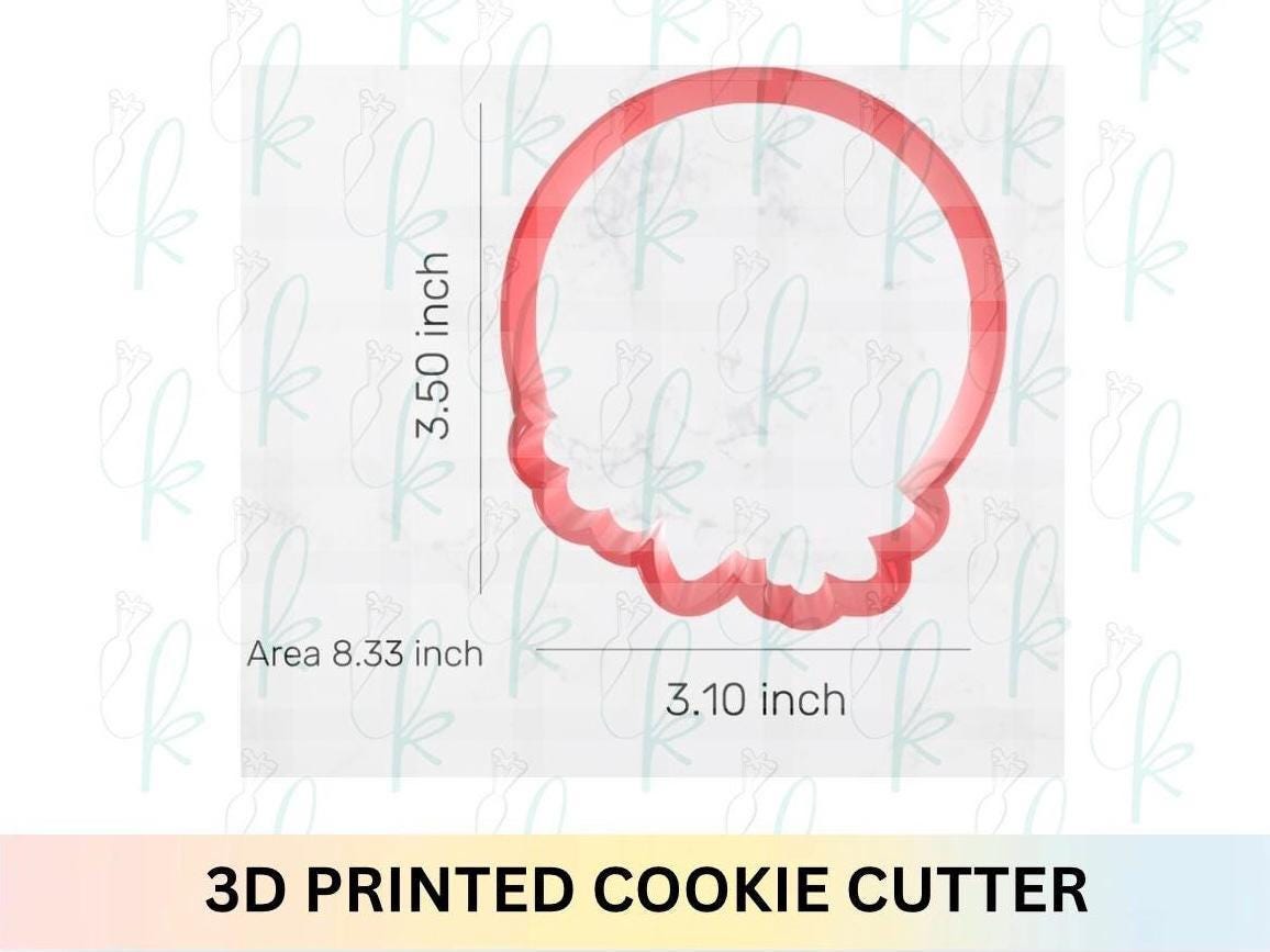 Round Sunflower Plaque Cookie Cutter