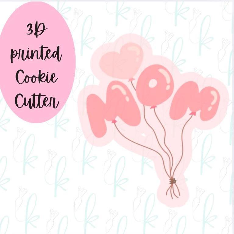 Mom Balloons Cookie Cutter