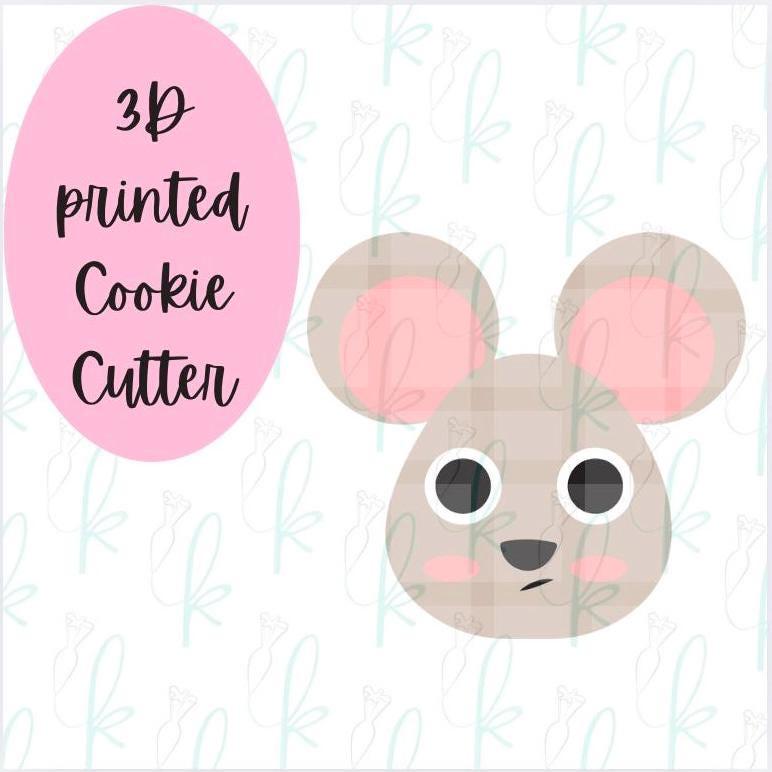 Cute Mouse Face Cookie Cutter