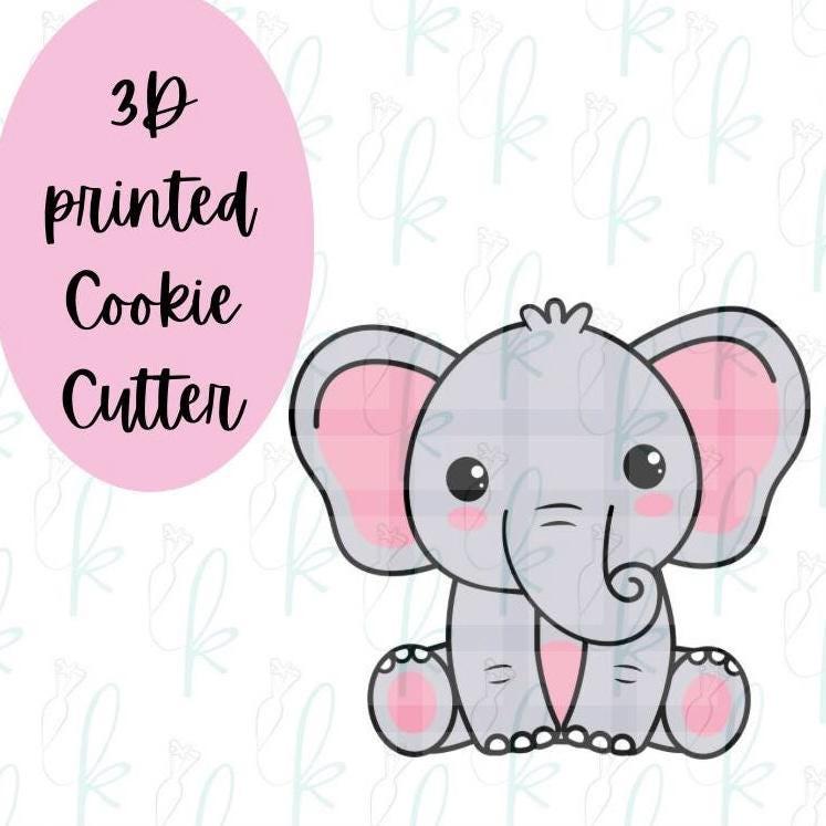 Sitting Elephant Cookie Cutter