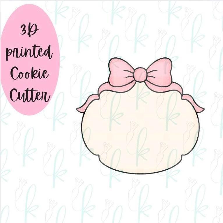 Wavy Bow Classic Plaque Cookie Cutter