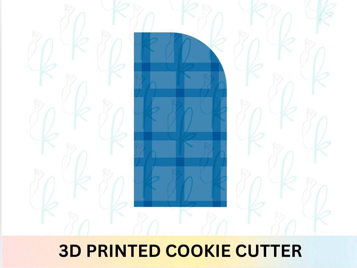 Tall Half Arch Plaque Cookie Cutter
