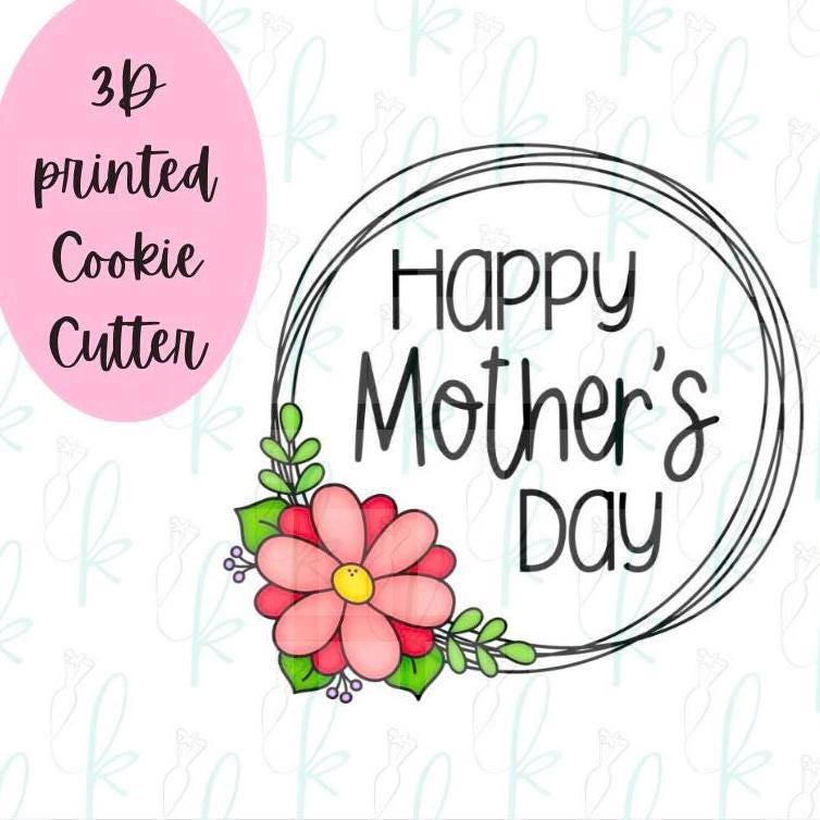 Floral Circle Plaque Cookie Cutter
