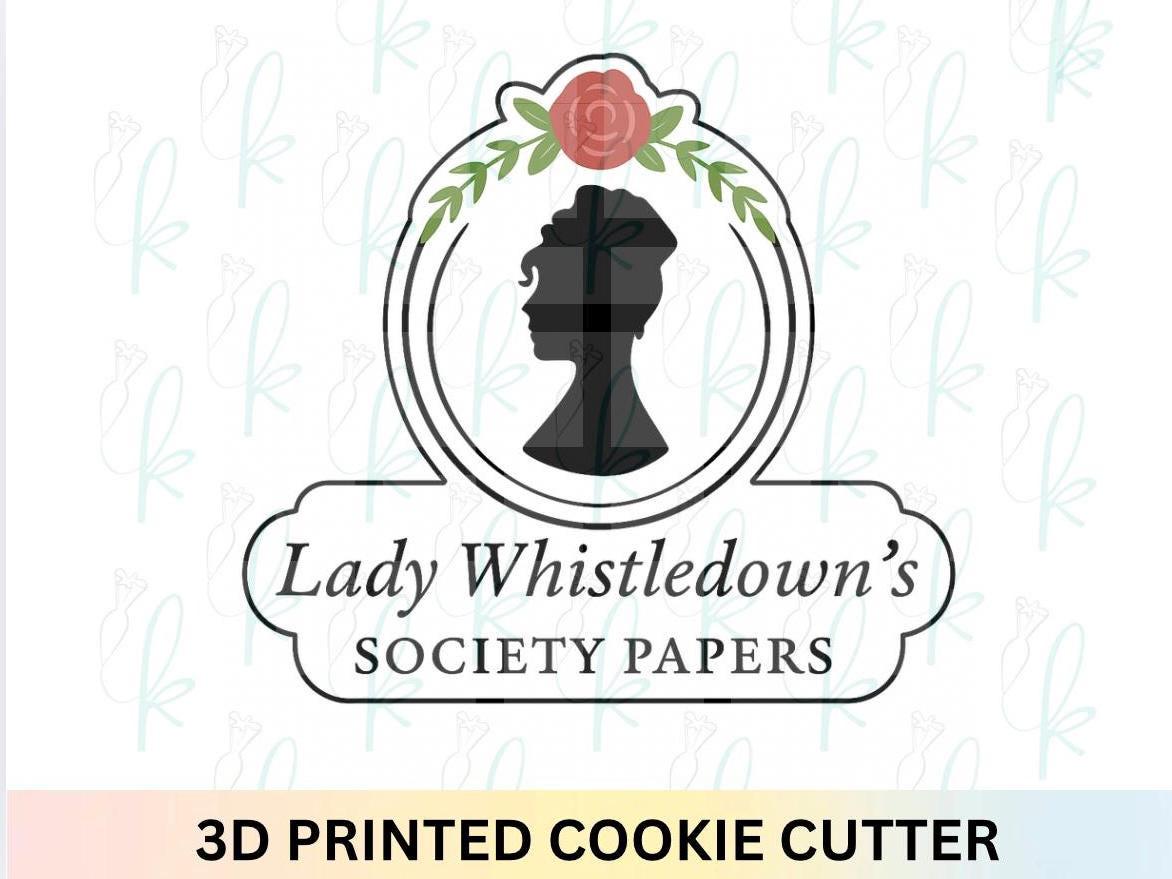 Floral Society Papers Plaque Cookie Cutter