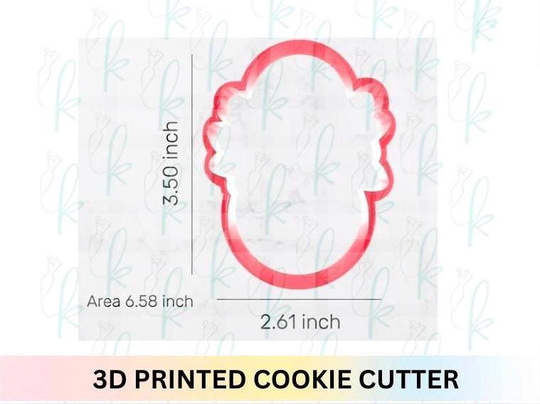 Floral Ice Cream Ring Cookie Cutter
