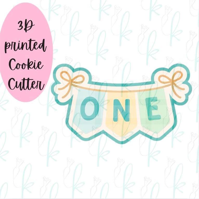 ONE Banner Cookie Cutter